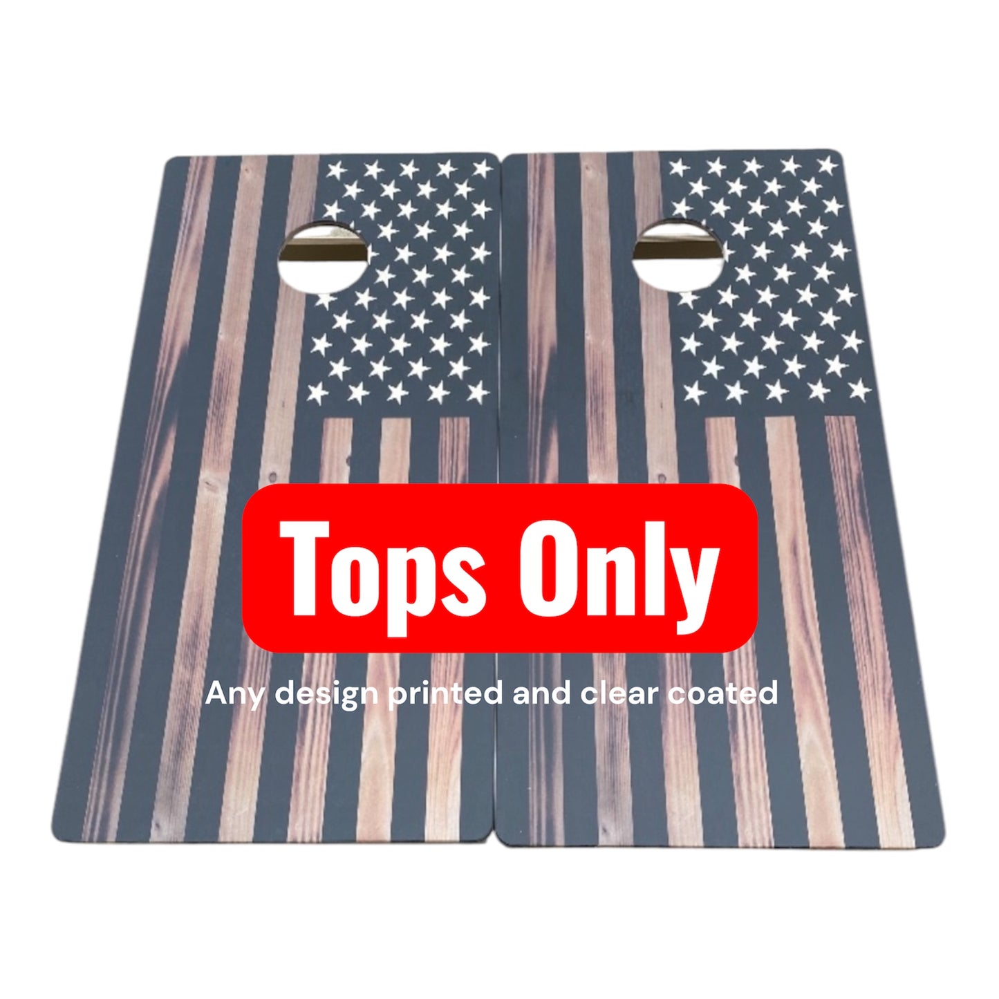 Tops only (printed & clear coat)