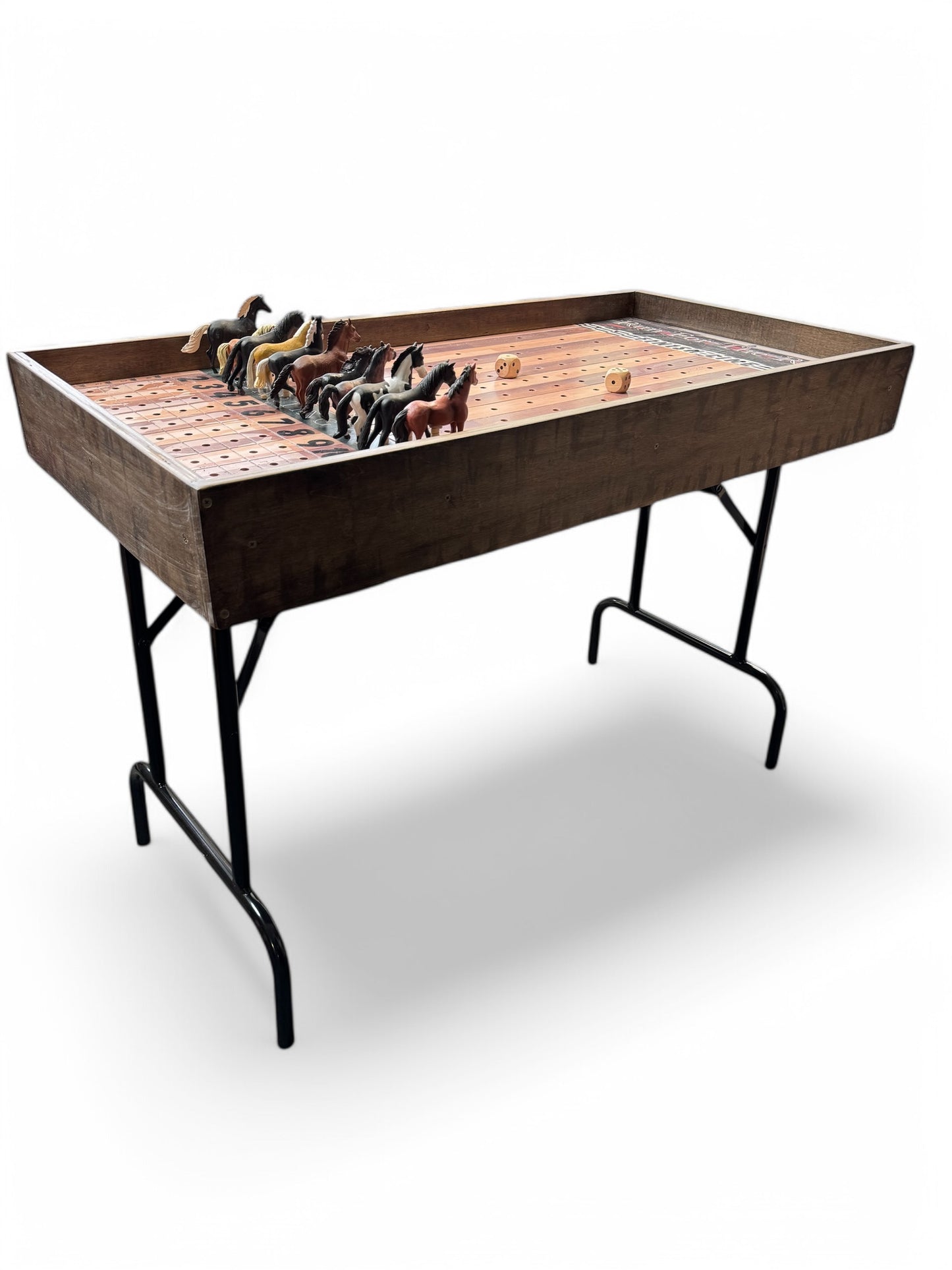 a table with a game of chess on it
