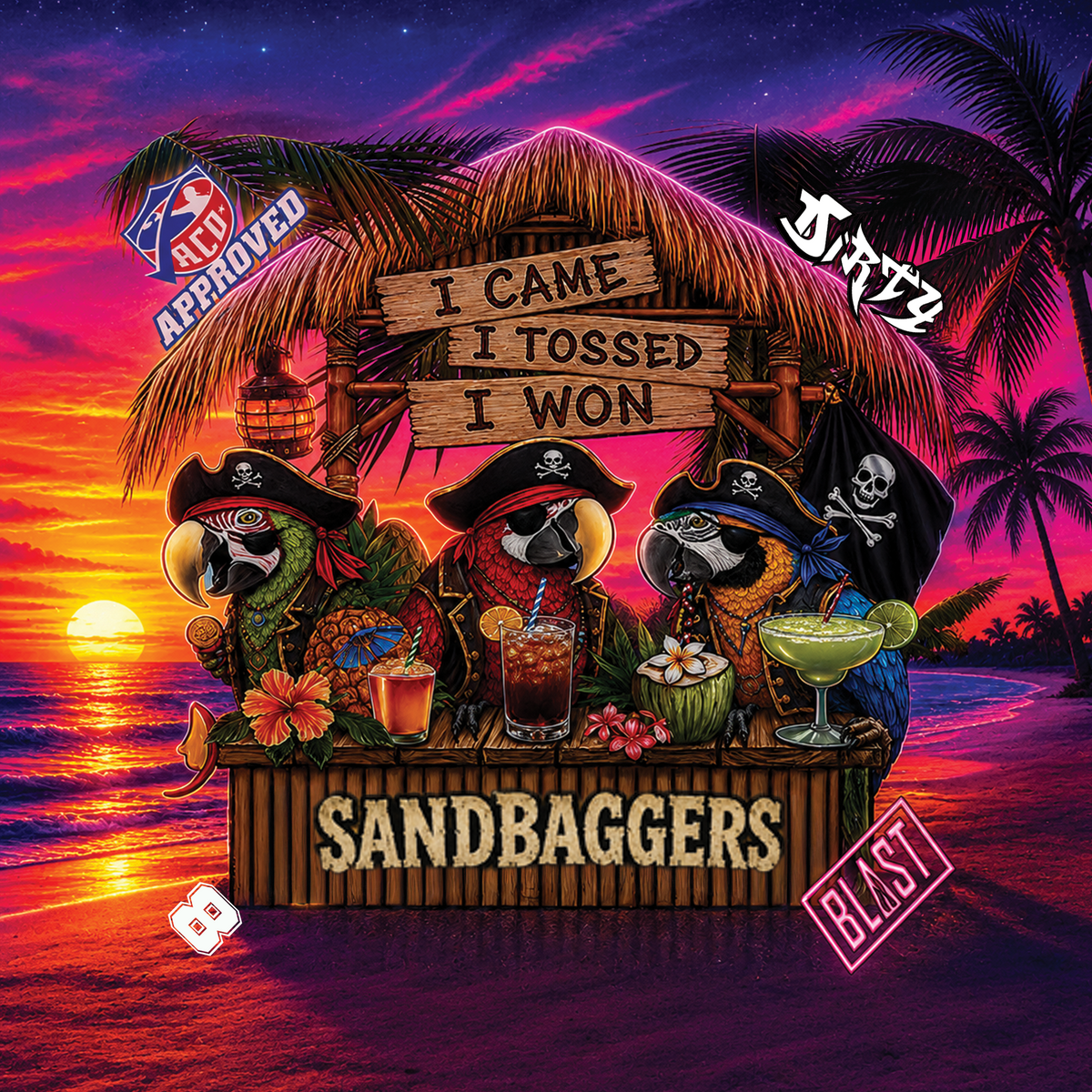 Sandbaggers Edition Cornhole bags ACO Approved