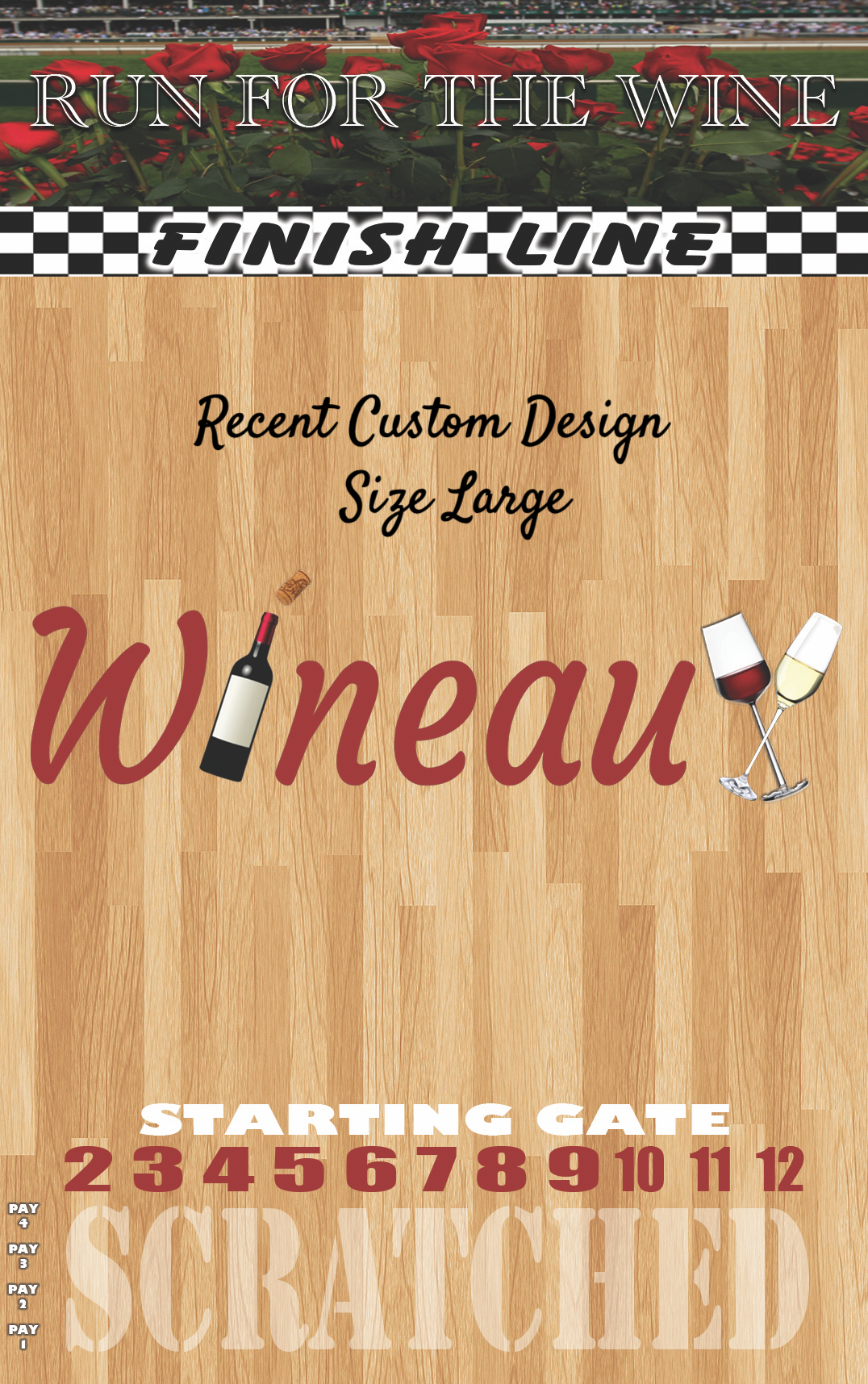 a poster for a wine tasting event