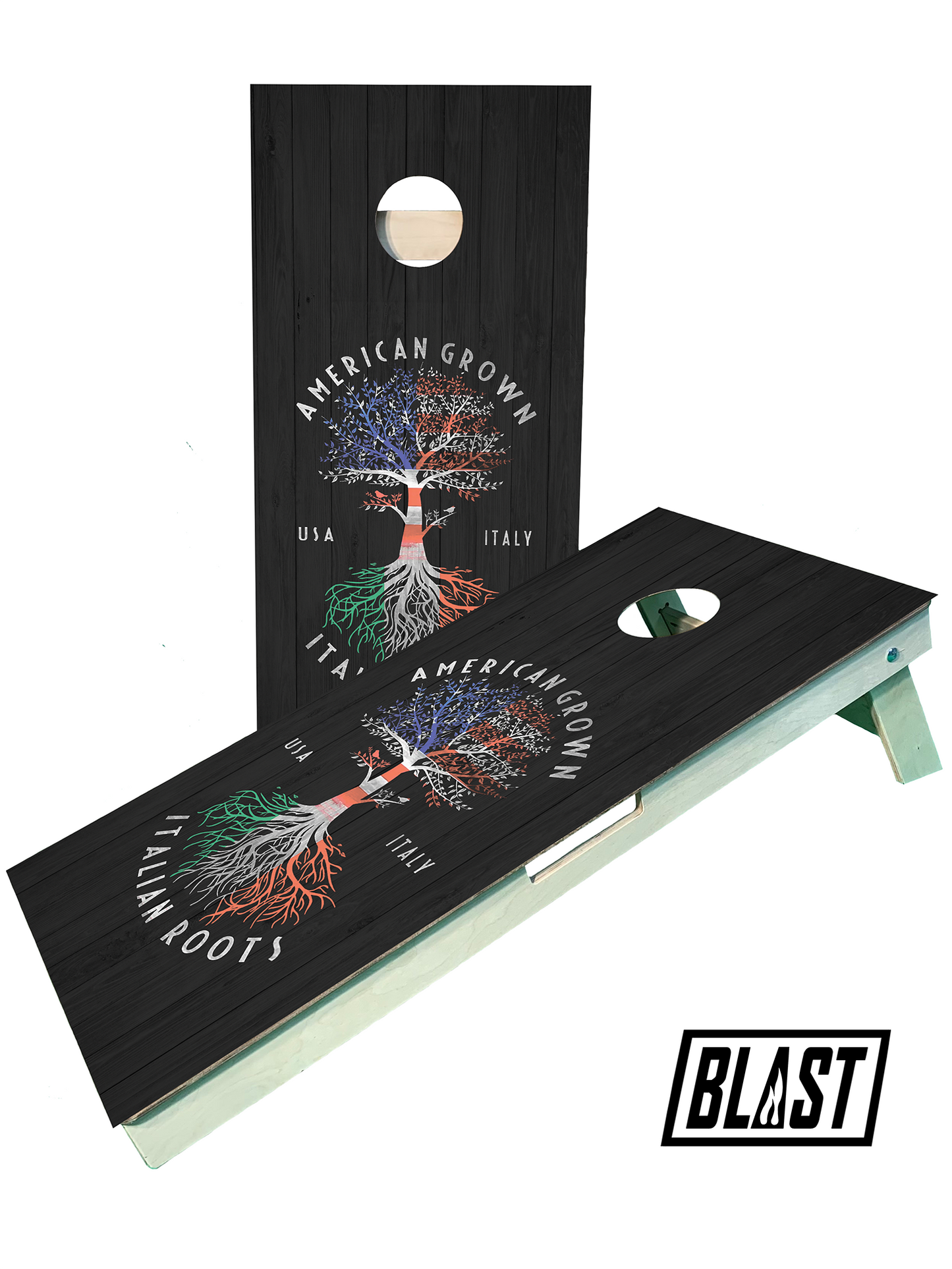 Italian American Roots Cornhole Set