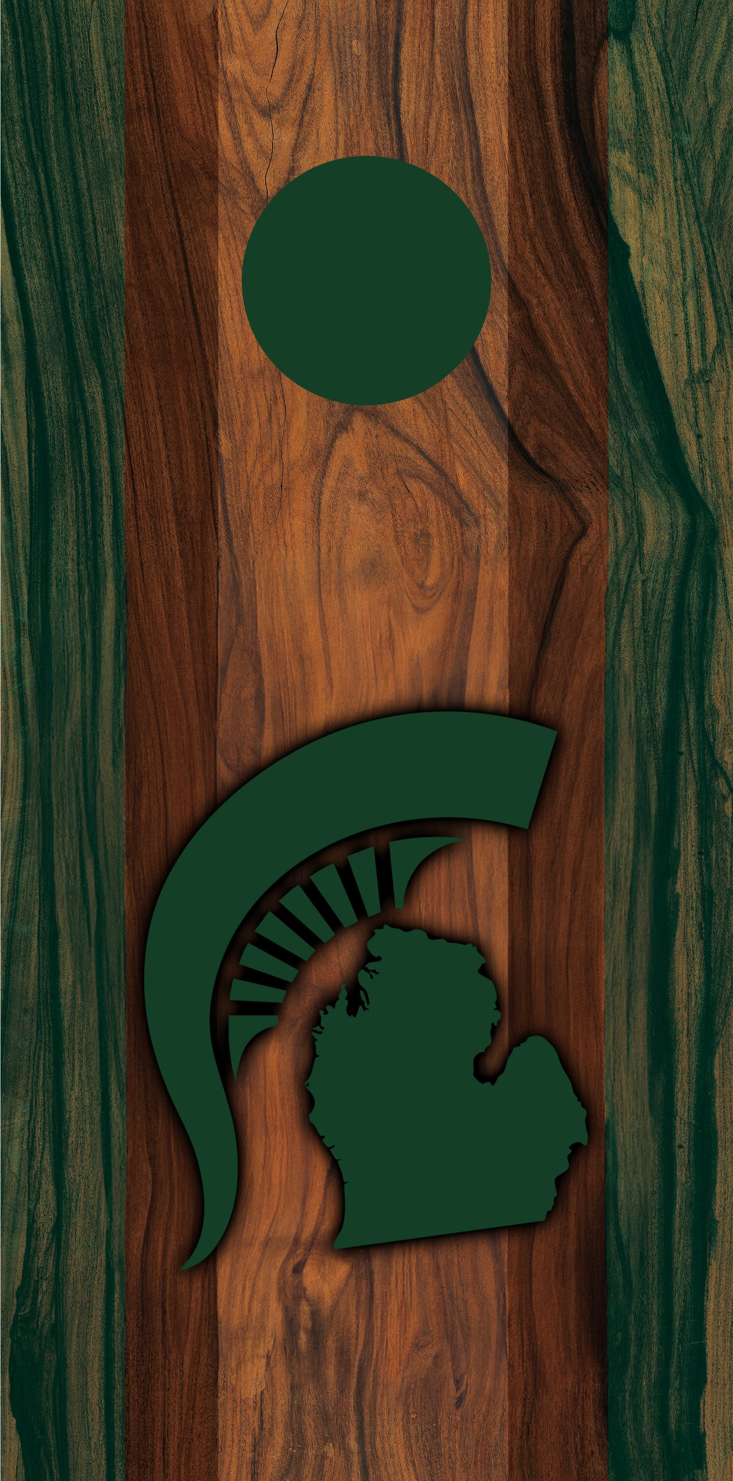 State of Michigan Green Pro Style Cornhole Boards