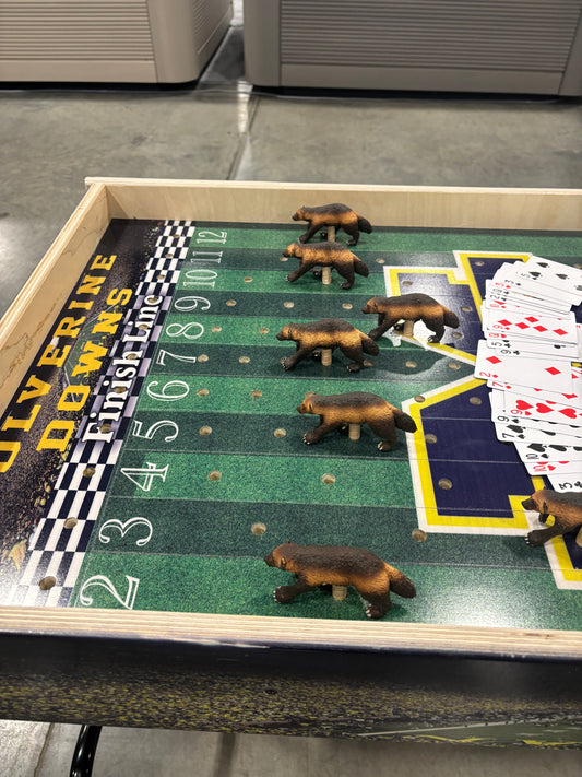 Custom Football Theme -  Jumbo Horse Game with Rails and Integrated Chip Pot