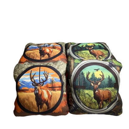 a couple of pillows that have animals on them