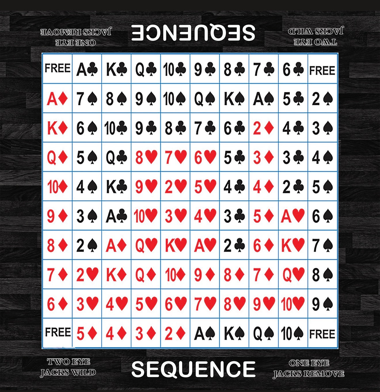 Sequence  Game - Alternate layout