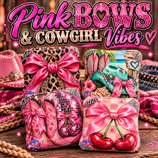 Ladies Pink Bows and Cowgirl Vibes ACO Pro Bags - All Series/Speeds Available…