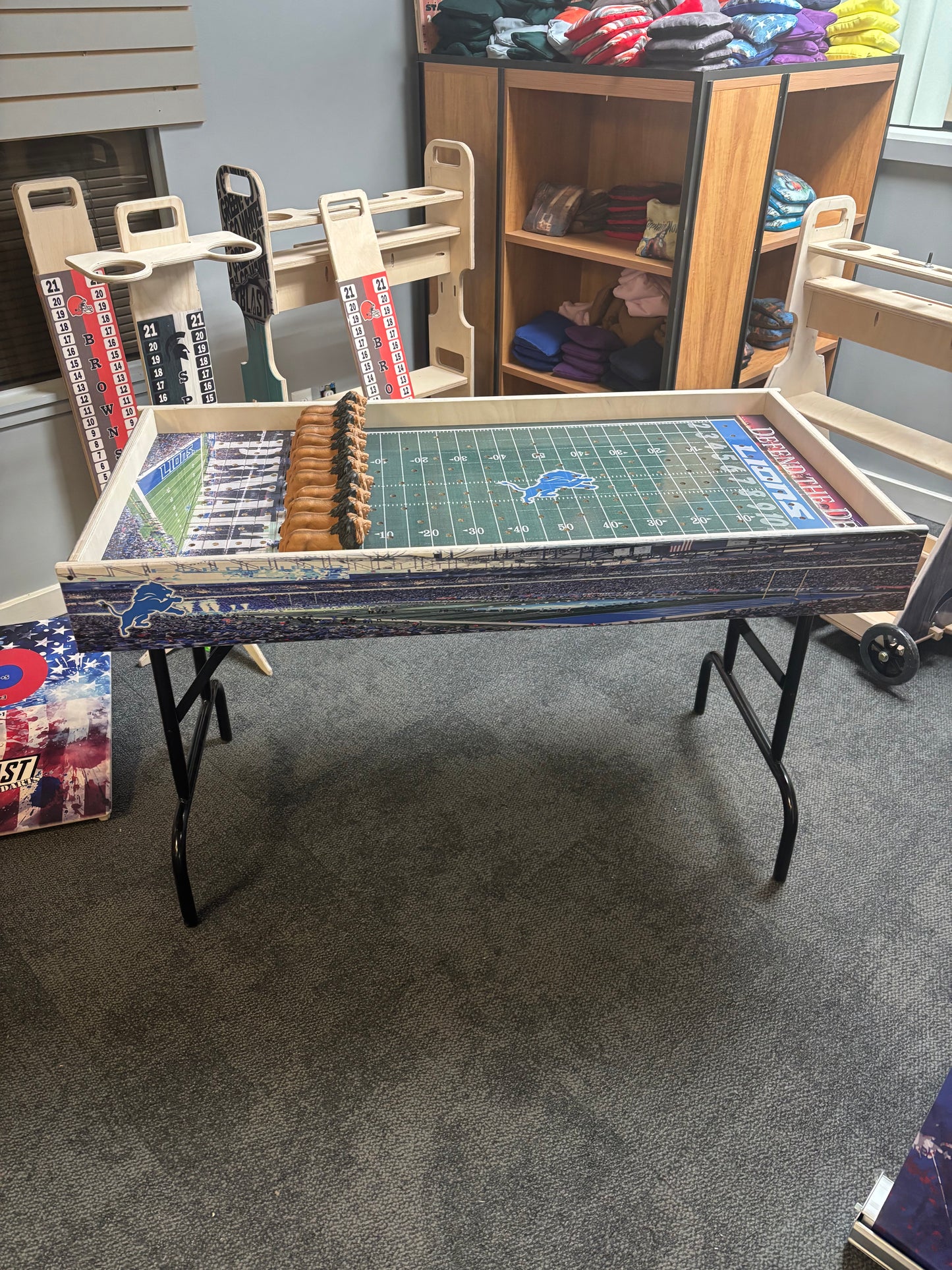 Custom Football Theme -  Jumbo Horse Game with Rails and Integrated Chip Pot