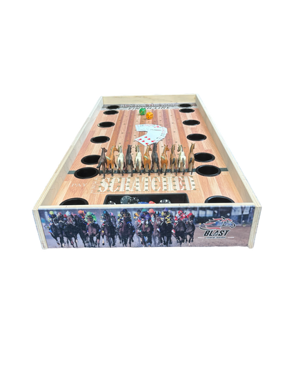 Jumbo Horse Game with drink holders and integrated chip pot