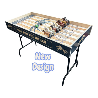 Jumbo Horse Game Light Colored with Racing Logo and Printed Rails