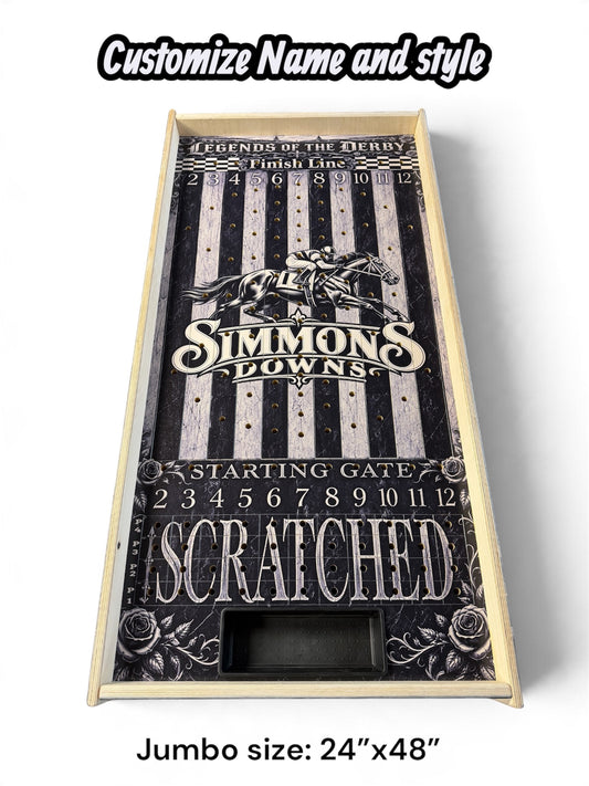Black/White Thorn & Roses theme Jumbo horse race game