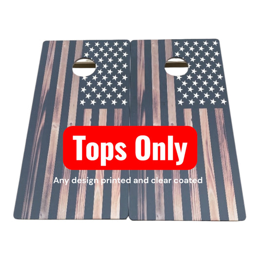 Tops only (printed & clear coat)