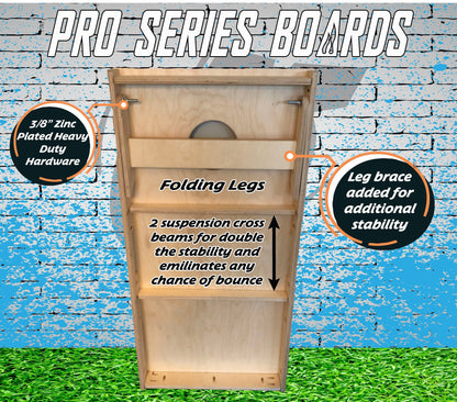 Detroit Baseball Cornhole Boards, Motor City Pro Bagtoss, Comerica Park Tailgate Weatherproof Game