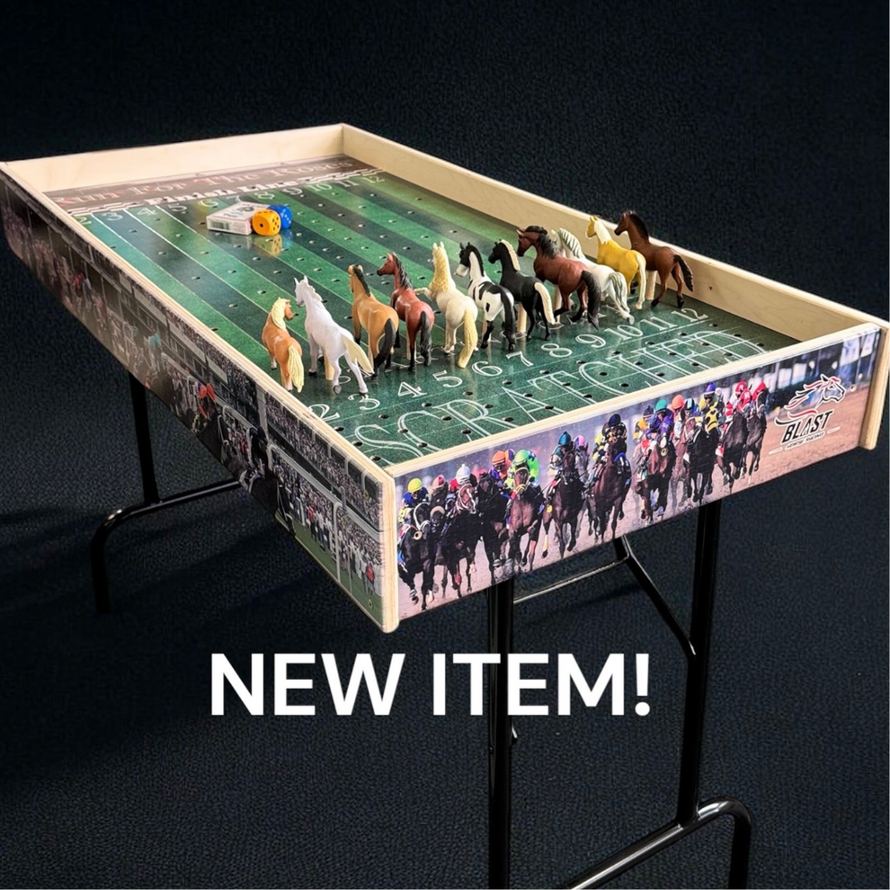 Jumbo Horse Game Turf Theme with Printed Rails – blastcornhole