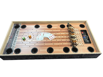 Jumbo Horse Game with drink holders and integrated chip pot