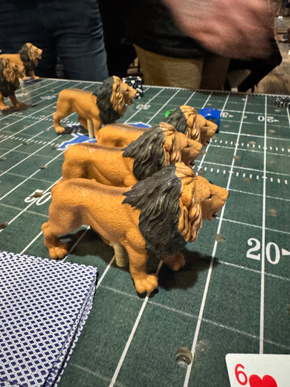 Custom Football Theme -  Jumbo Horse Game with Rails and Integrated Chip Pot