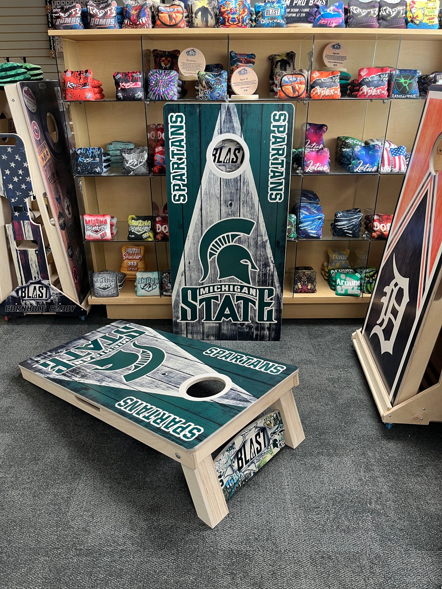 Blast Cornhole Elite Series Boards - 1.25” thick tops with custom pro bags