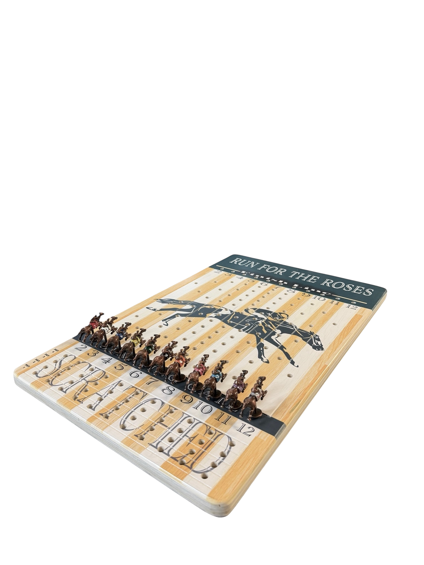 The Horse Race Party Game Light Striped Track Edition