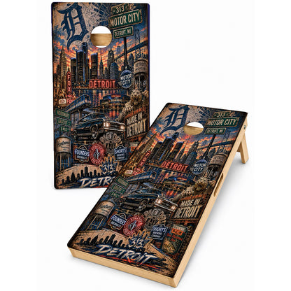 Motor City Detroit Cornhole Boards