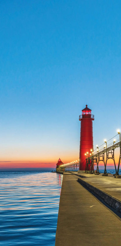 Grand Haven Michigan Lighthouse Cornhole Boards