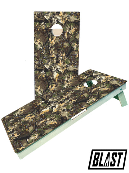 Camo Woods Hunting Pattern Cornhole Boards