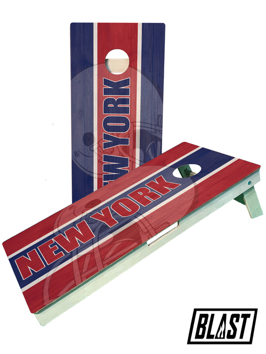 a new york giants cornhole game set