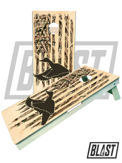 Duck Hunting Flag Cornhole Boards