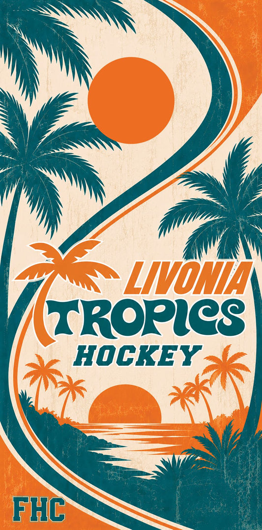 Livonia Tropics Hockey Cornhole set