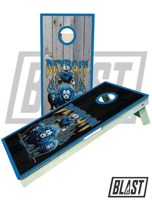 Detroit Football Team Pro Cornhole Boards