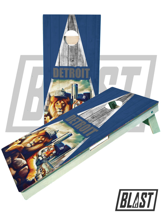 Detroit Sports Tiger/Lion Pro Cornhole Boards