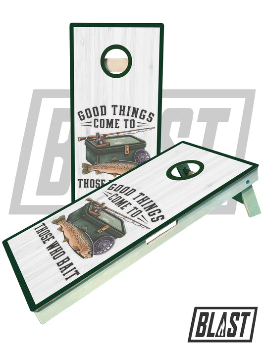 Trout Fishing Bait Cornhole Boards