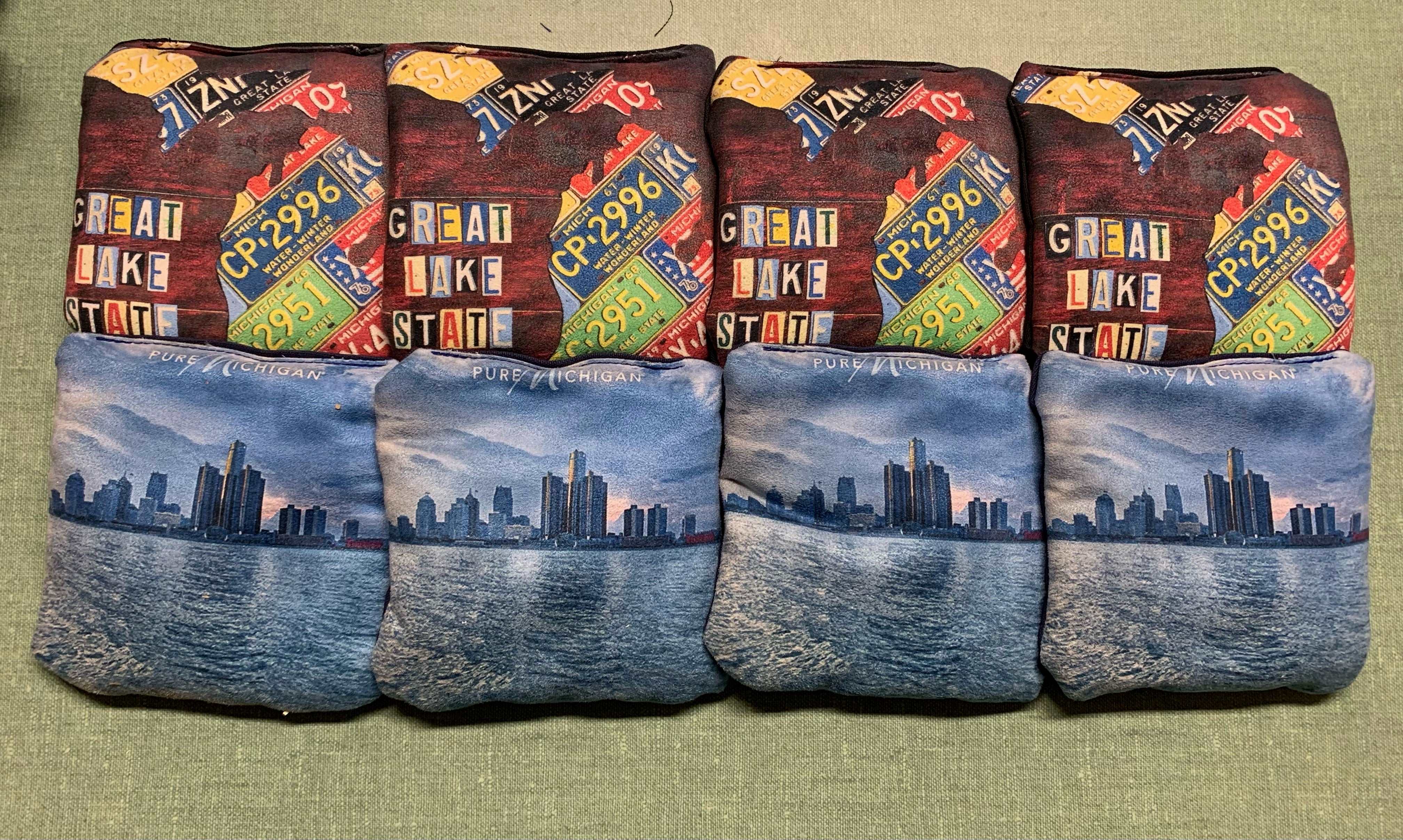 State of Michigan bags (set of 8)