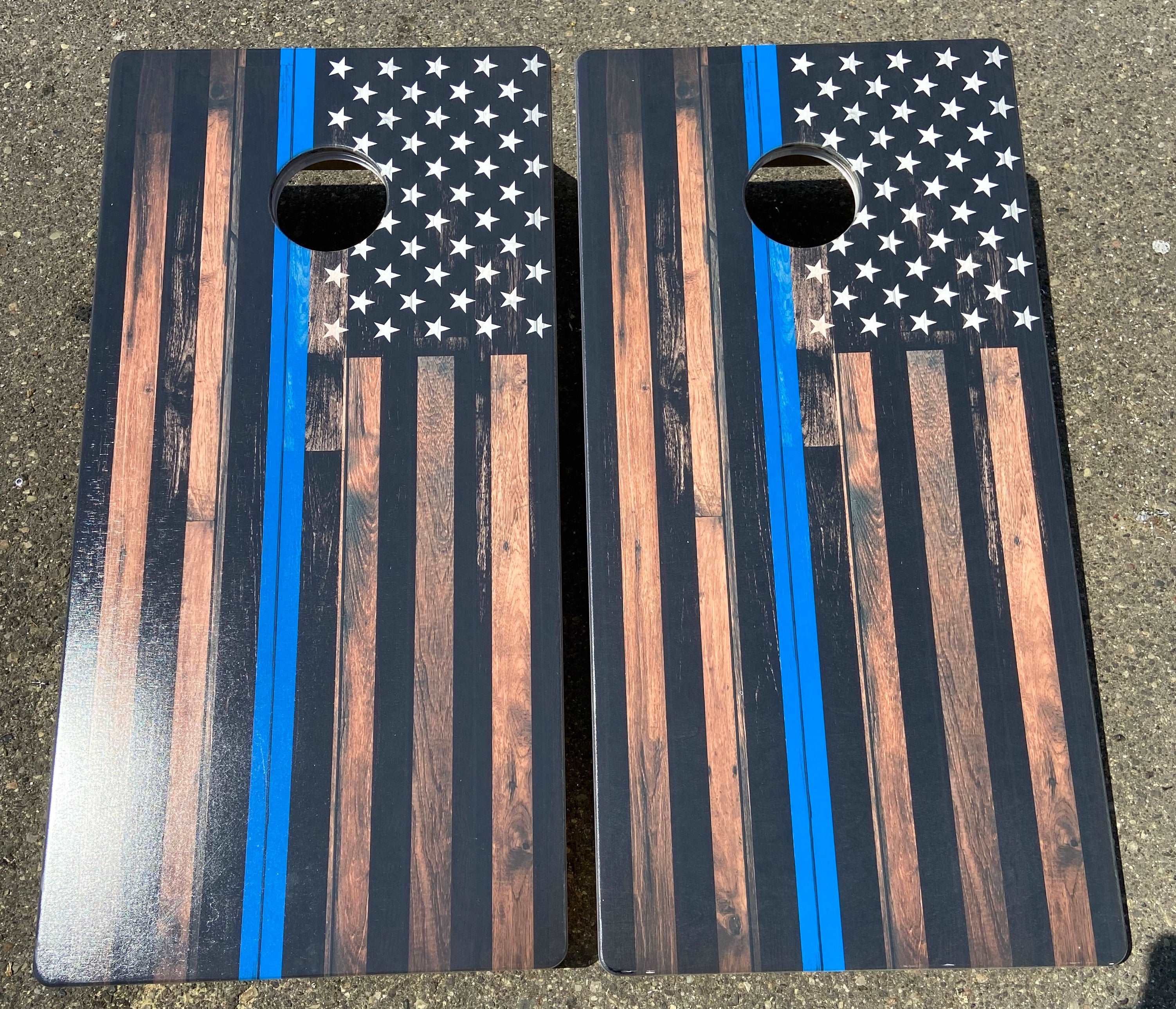 Blue line flag - personalization available