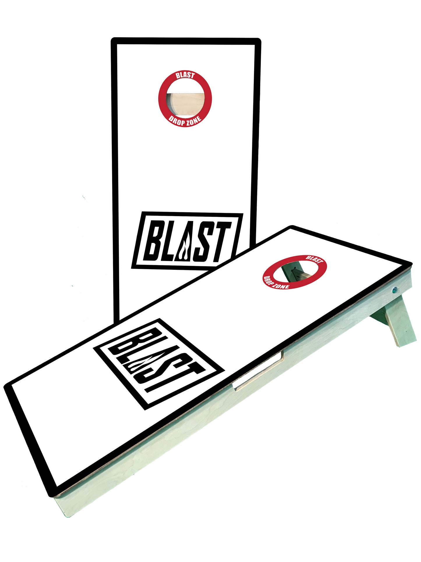 Blast Cornhole Elite Series Boards - 1.25” thick tops with custom pro bags