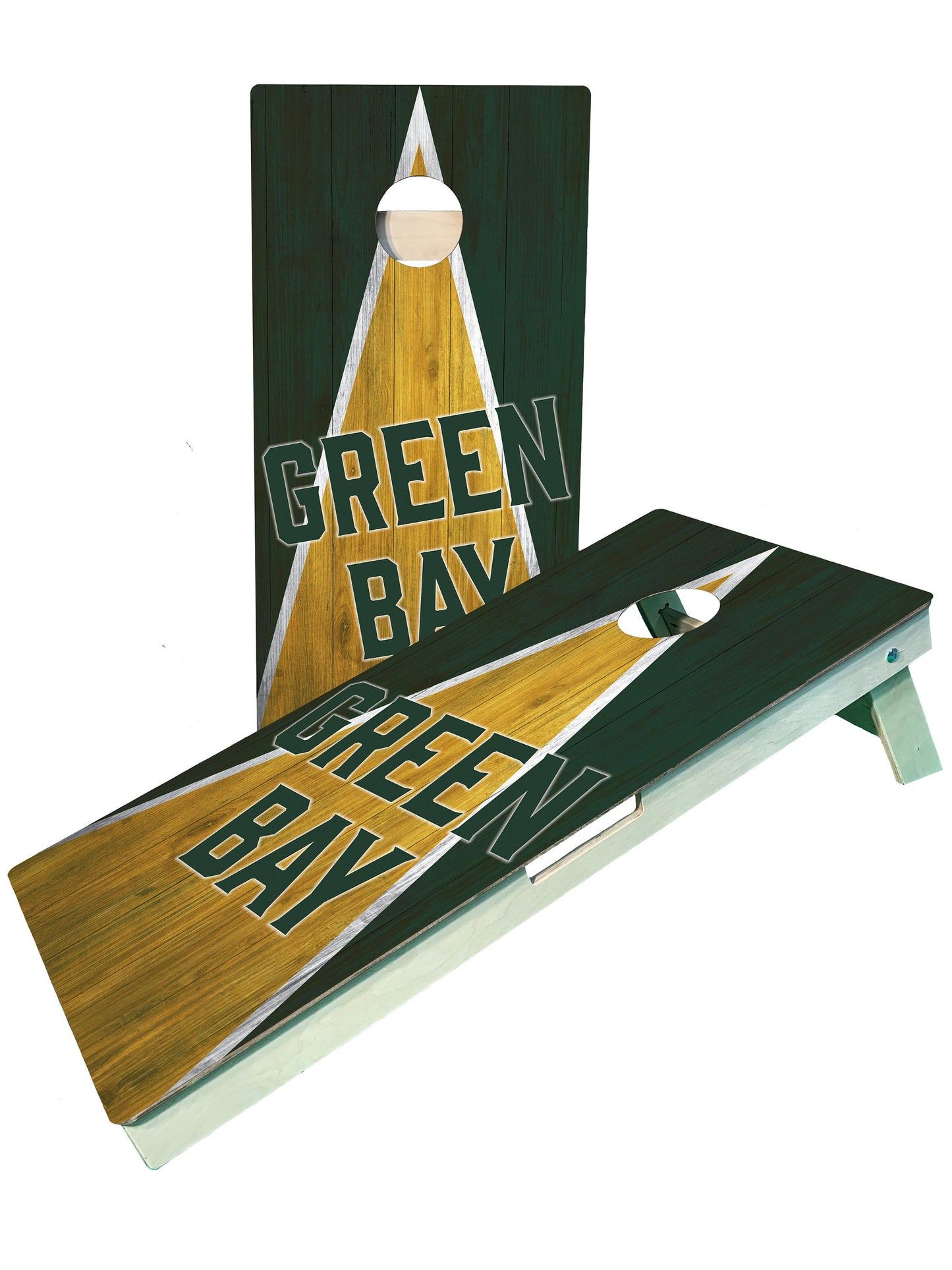 Green Bay Football Team Pro Style Cornhole Boards