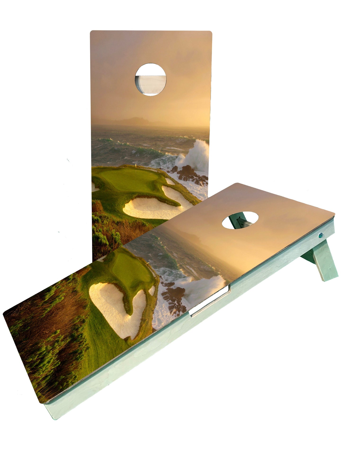 Pebble Beach Golf Cornhole Boards